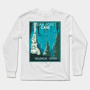 San Jose Cave, Valencia Spain Long Sleeve T-Shirt